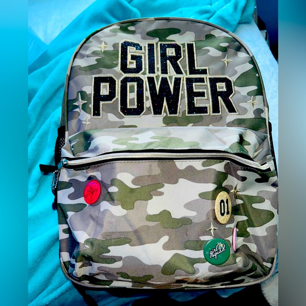 Children’s Place Girls Army Green Backpack